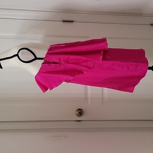 Susana Monaco Hot Pink Size Unknown Material Unknown Strapless Belted Dress NEW - Picture 4 of 13
